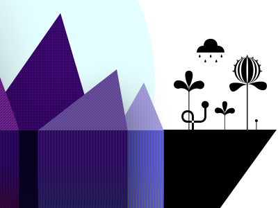 New illustrations on flowers illustration purple thrive