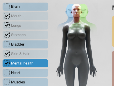 Stress Body 3d css3 html stress