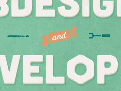 Header Illustration banner brush claim header illustration orange texture tools type type treatment typography