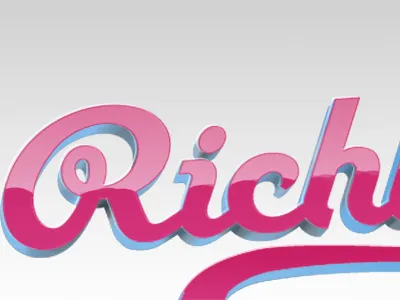 New Blog Header 3d blog type art typography website