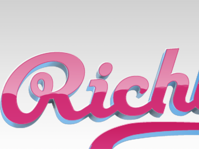 New Blog Header 3d blog type art typography website