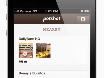 PotShot app first! hooray ios released screenshot