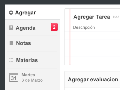 Agregar admin icon note panel