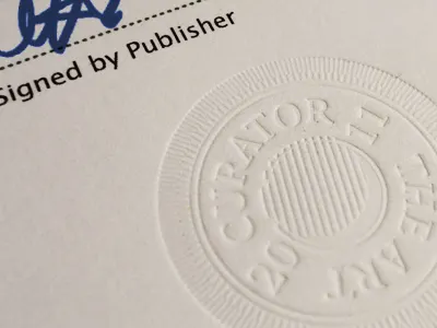 Let's Deboss? authenticity card deboss detail deboss indentation