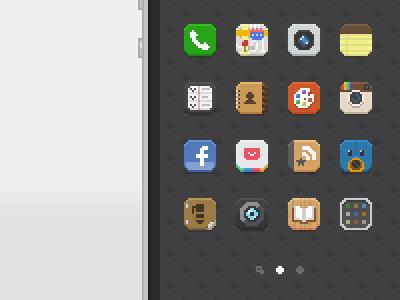 Tiny iOS Icons app icon ios pixel pixelart