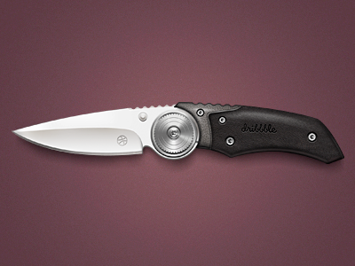 Knife. dribbble icon knife logo luxu metal