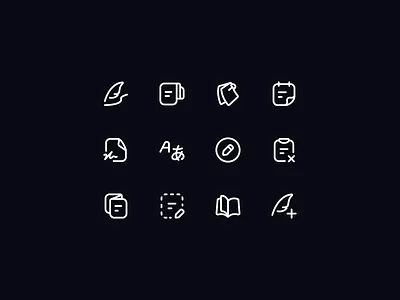 Neaticons Document Icons ||| - Outline Style book catalog clipboard document draft feather file icon icon pack icons language neaticons newspaper notebook paper pen pinned note temp temporary