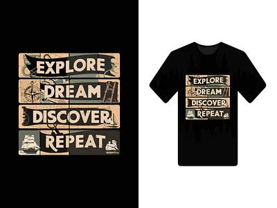 Bold Typography T-Shirt Design anventure bold design creative creative design design design daily discover dream explore fashion design graphic design graphic tees hand lettering inspiration design minimal design modern typography repeat t shirt trending