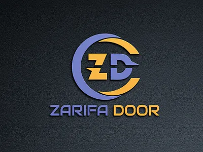 ZARIFA DOOR LOGO DESIGN branding design graphic design illustration logo typography vector