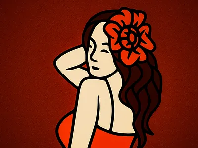 Girl Illustration 3d design adobe art branding crt effect design dribbble editing girl gradient graphic design hand drawn icons illustration illustrator liquid gradients minimalism neon colors photoshop vector vector art