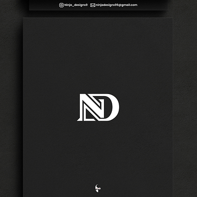 ND monogram logo brand design brand indentity branding brandmark custom logo custom logo design graphic design identity identity designer initial initial logo letter logo logo logo design logo designer logo mark mark monogram monogram logo visual identity