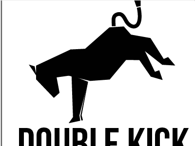 double logo concept donkey logo