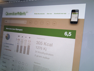 Responsive webapp app list photo product score screen stats tufte ui webapp