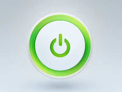 Power Button Animated animation button green orange powerbutton simple