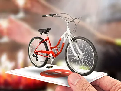 Hoverbike! bikes hovering photomanipulation red