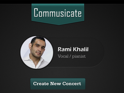 Commusicate iPad App app ipad ui ux