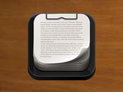 News reader icon icon illustrator iphone