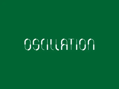 oscillation experimental type typography