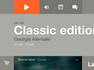 Responsive player audio music player ui