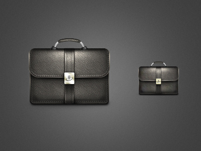 Briefcase Icon bag briefcase icon leather metal portfolio texture