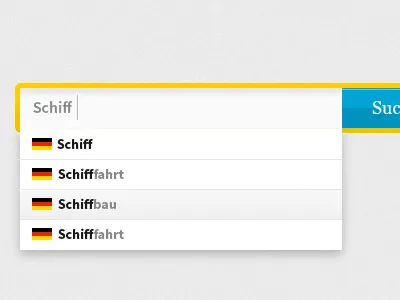 Search autocomplete form search ui