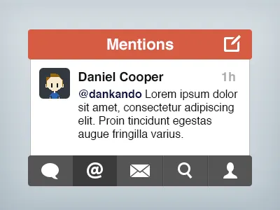 Twitter Simple Style #1 app ios iphone simple twitter ui
