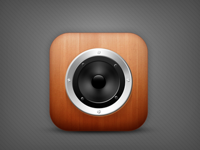 Speaker Ios Icon icon ios speaker wood