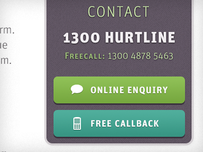 Contact popout button contact enquiry form