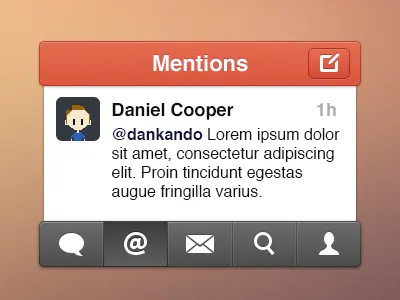 Twitter Simple Style #2 app ios iphone simple twitter ui