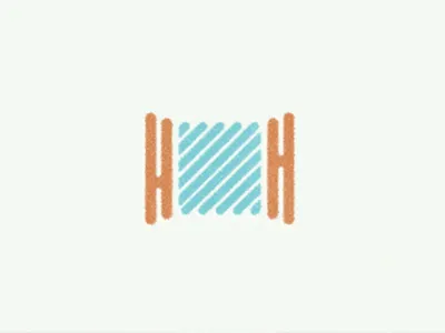 Hem and Her 2C clothing fashion h identity label logo spool thread