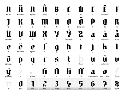 Broken ONE (Progress) typeface