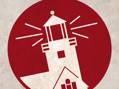 Lighthouse holland icon illustration lighthouse logo michigan red