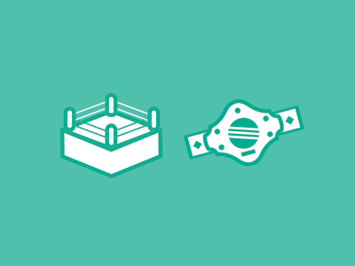 Wrestling icon illustration illustrator wrestling