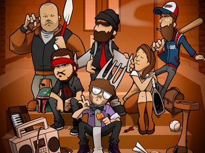 Enfants du Feu 2012 cartoon improve poster