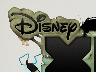 Frank disney frankenstein illustration typography