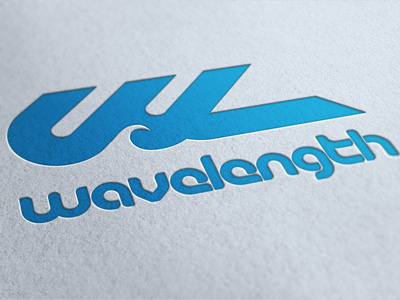 Wavelength® Brand Identity – Letterpress branding logo surfing water sports