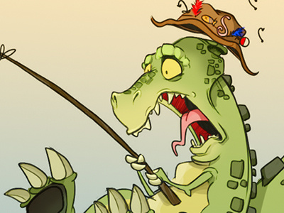 Trex Dribb character design