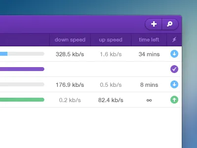torrent client wip app clean client mac torrent ui violet