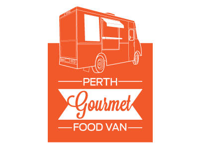 Perth Gourmet Food Van - Full Logo food food van gourmet identity illustration logo perth takeaway typography