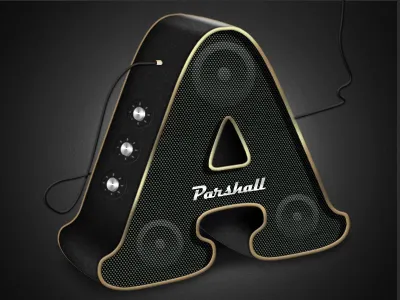 A / typography design photoshop typography