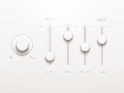 Music Player UI app application button icon ios iphone music paco player toggle ui