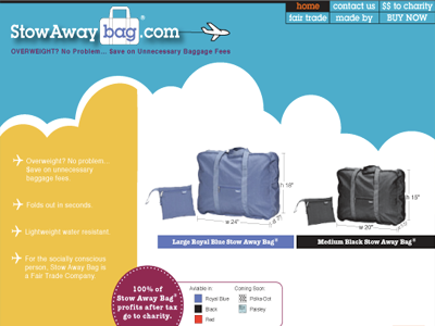 StowAwayBag.com budget travel freelance stowawaybag.com