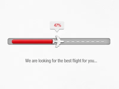 Loader bar loader loading progress red ux website