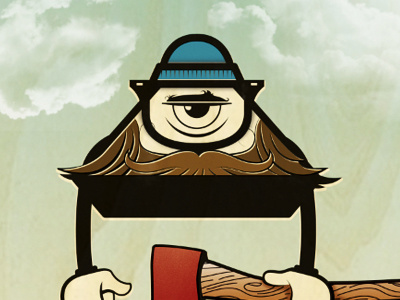 Bordo bello HipsterMid axe beanie beard bordo bello burly glasses hipster illustration pyramid skateboard vector woodgrain