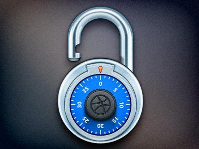 Combination Lock combination dribbble lock metal