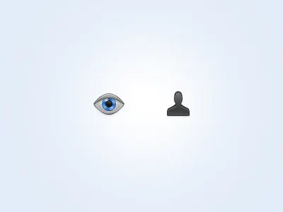 Settings account info design eye icon identity overview settings ui ux