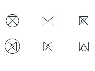 Mobius Labs Logo Variations branding graphic design logo