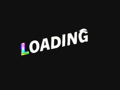 Loading Animation for Time Spent animated gif glitch interface load loading tyography ui ux vcr vhs website wood