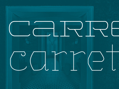 Carretero Type architecture arizona branding design green identity interior design manhattan logo new york nyc slab serif typography