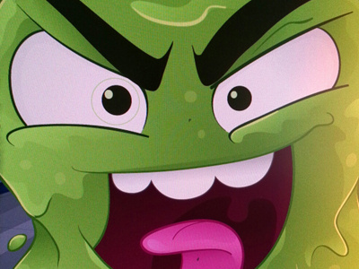 Snot Monster book cover cartoon illustration monster